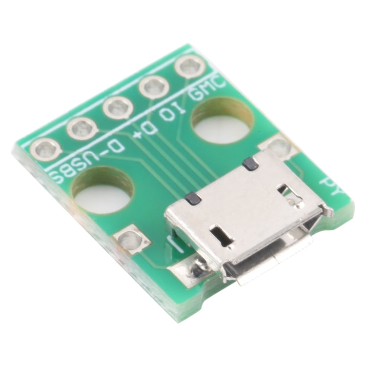10 PCS Micro USB to 5pin 2.54MM Female Connector Test Board, Micro USB to 5pin 2.54MM