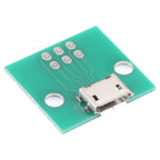 10 PCS Micro USB to 5pin V8 Charging Port PCB Test Board, Micro USB to 5pin V8
