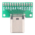 Double-sided Positive and Negative Type C Female Test Board USB 3.1 with PCB 24pin Welded, Type C Female 24pin