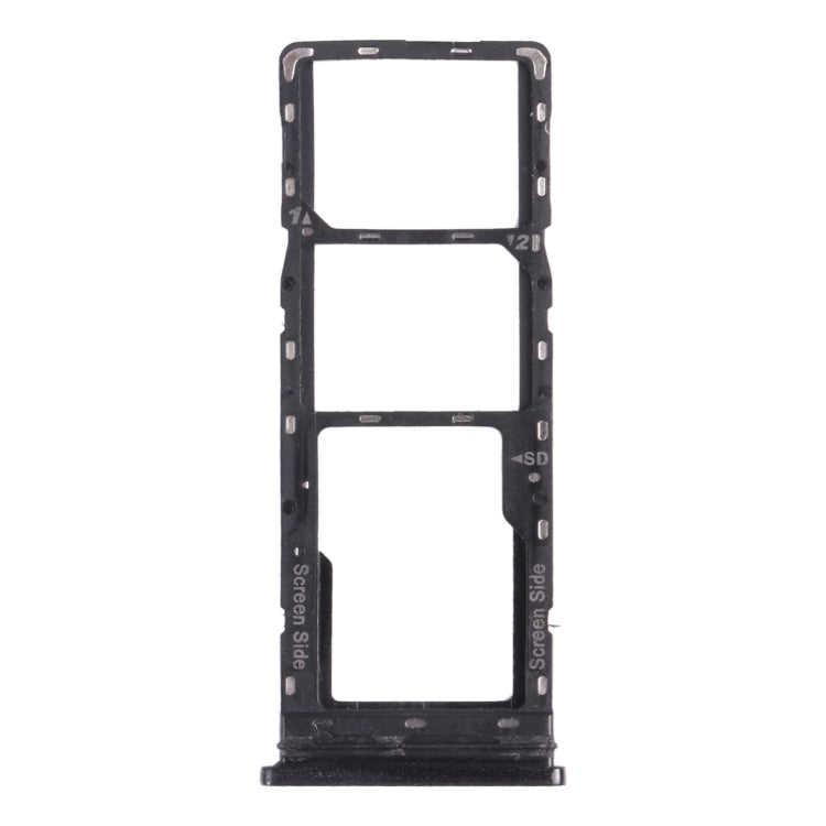 For Tecno Spark 6 Air KE6 KE6J KF6 SIM Card Tray + SIM Card Tray + Micro SD Card Tray, For Tecno Spark 6 Air