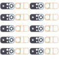 10 PCS Back Camera Lens for Xiaomi Redmi Note 10S M2101K7BG M2101K7BI M2101K7BNY, For Xiaomi Redmi Note 10S(Silver), For Xiaomi Redmi Note 10S(Black)