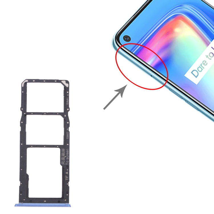 For OPPO Realme 7 (Asia) RMX2151, RMX2163  SIM Card Tray + SIM Card Tray + Micro SD Card Tray, For OPPO Realme 7 (Asia)