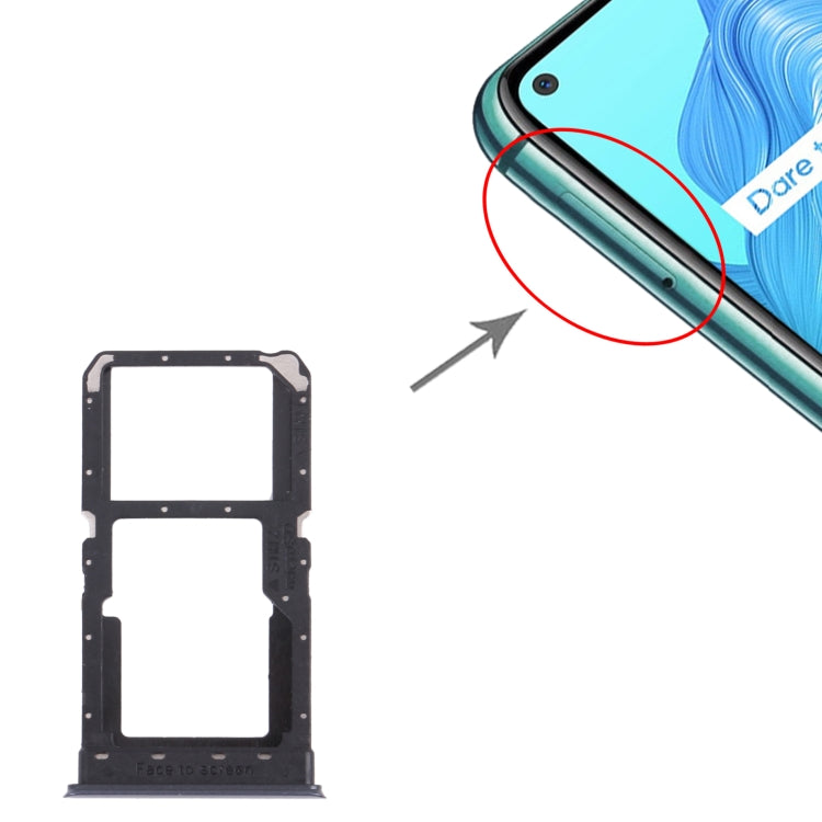 For OPPO Realme V5 5G  SIM Card Tray + SIM Card Tray / Micro SD Card Tray, For OPPO Realme V5 5G