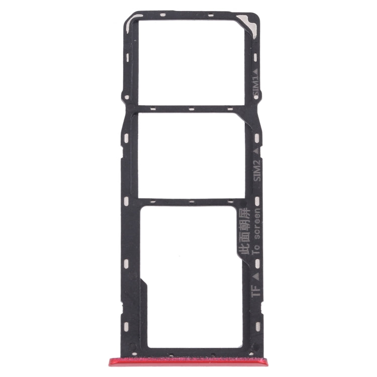 For OPPO Realme C3 RMX2027, RMX2020, RMX2021  SIM Card Tray + SIM Card Tray + Micro SD Card Tray, For OPPO Realme C3