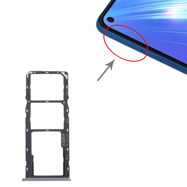 For OPPO Realme 6  SIM Card Tray + SIM Card Tray + Micro SD Card Tray, For OPPO Realme 6