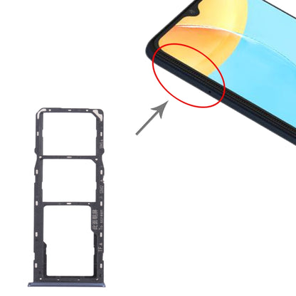 For OPPO A35 CPH2179  SIM Card Tray + SIM Card Tray + Micro SD Card Tray, For OPPO A35