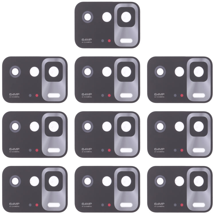 10 PCS Back Camera Lens for Xiaomi Redmi Note 10 Pro 5G / Poco X3 GT, For Xiaomi Redmi Note 10 Pro 5G / Poco X3 GT