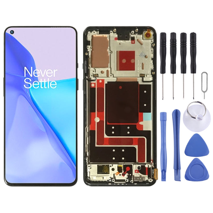 For OnePlus 9 LE2113 LE2111 LE2110 Digitizer Full Assembly With Frame Original LCD Screen, For OnePlus 9(Purple), For OnePlus 9