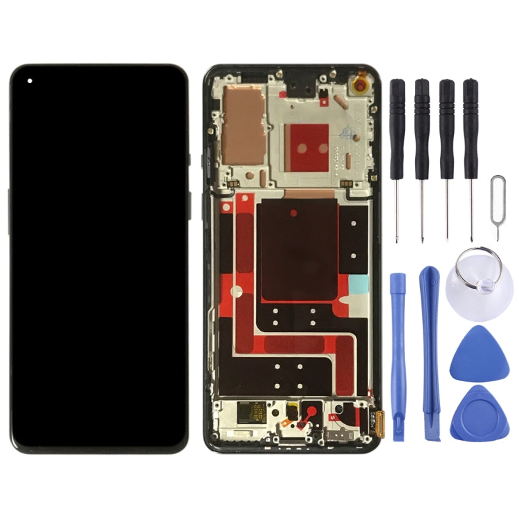 For OnePlus 9 LE2113 LE2111 LE2110 Digitizer Full Assembly With Frame Original LCD Screen, For OnePlus 9(Purple), For OnePlus 9