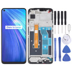 LCD Screen and Digitizer Full Assembly With Frame for OPPO Realme 6 RMX2001, For OPPO Realme 6