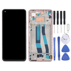 Original LCD Screen and Digitizer Full Assembly With Frame for Xiaomi Mi 11 Lite 4G/11 Lite 5G NE M2101K9AG M2101K9AI, For Xiaomi Mi 11 Lite 4G (Original)