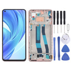 Original LCD Screen and Digitizer Full Assembly With Frame for Xiaomi Mi 11 Lite 4G/11 Lite 5G NE M2101K9AG M2101K9AI, For Xiaomi Mi 11 Lite 4G (Original)