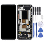 AMOLED Material LCD Screen and Digitizer Full Assembly With Frame for Asus ROG Phone 5 ZS673KS 1B048IN I005DB I005DA, For Asus ROG Phone 5