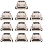 For vivo X60 Pro V2046, V2047A, V2047 10pcs Charging Port Connector, For vivo X60 Pro