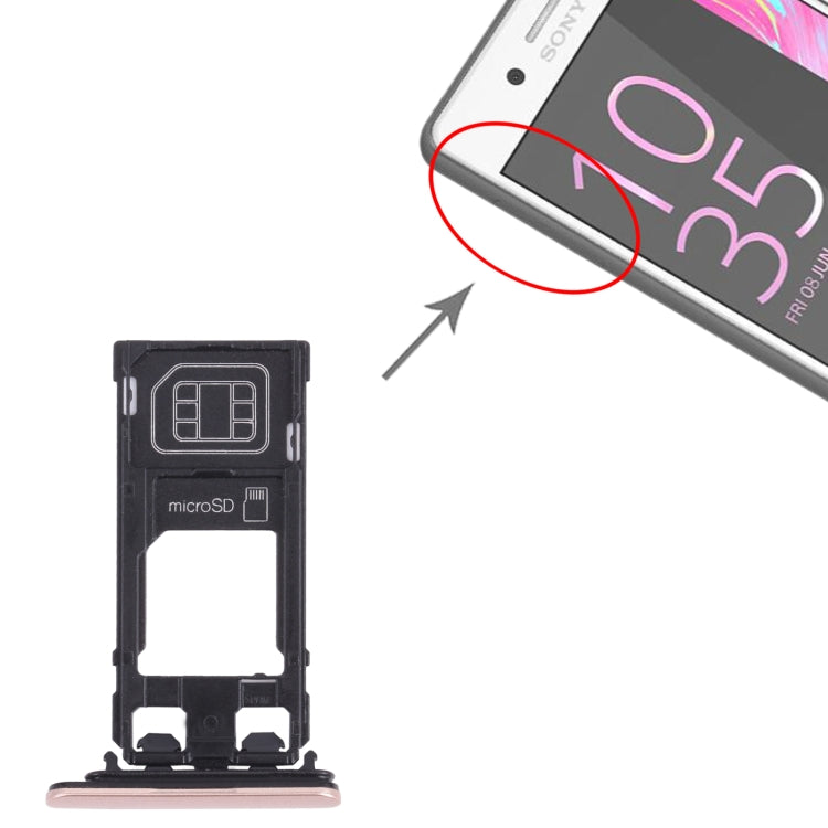 SIM Card Tray + Micro SD Card Tray for Sony Xperia X Performance, For Sony Xperia X Performance