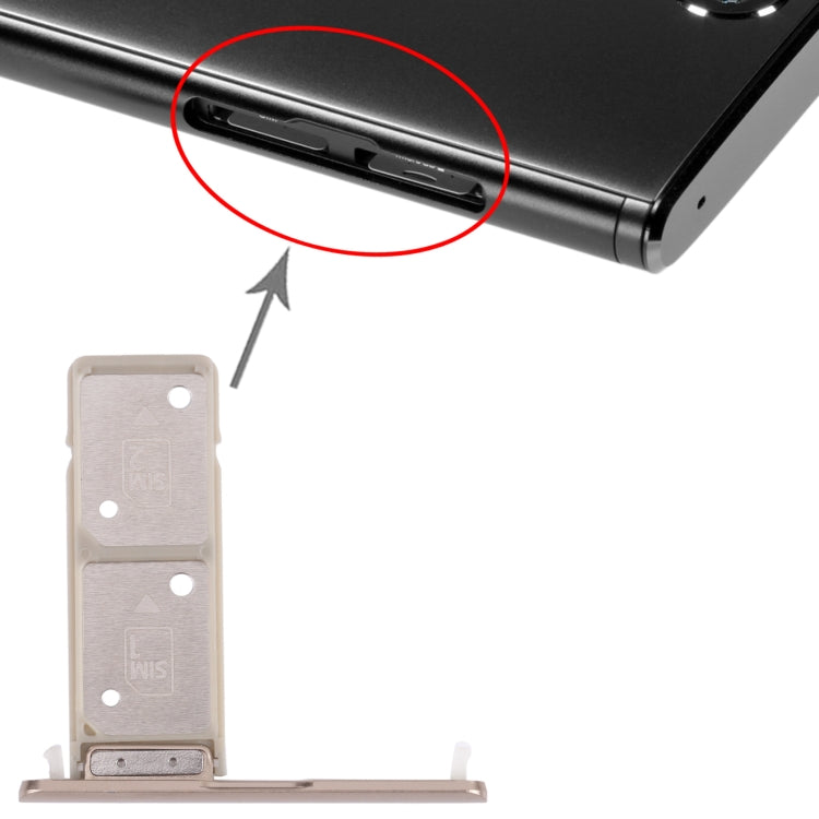 SIM Card Tray + SIM Card Tray for Sony Xperia XA2 Plus, For Sony Xperia XA2 Plus (Dual Card)