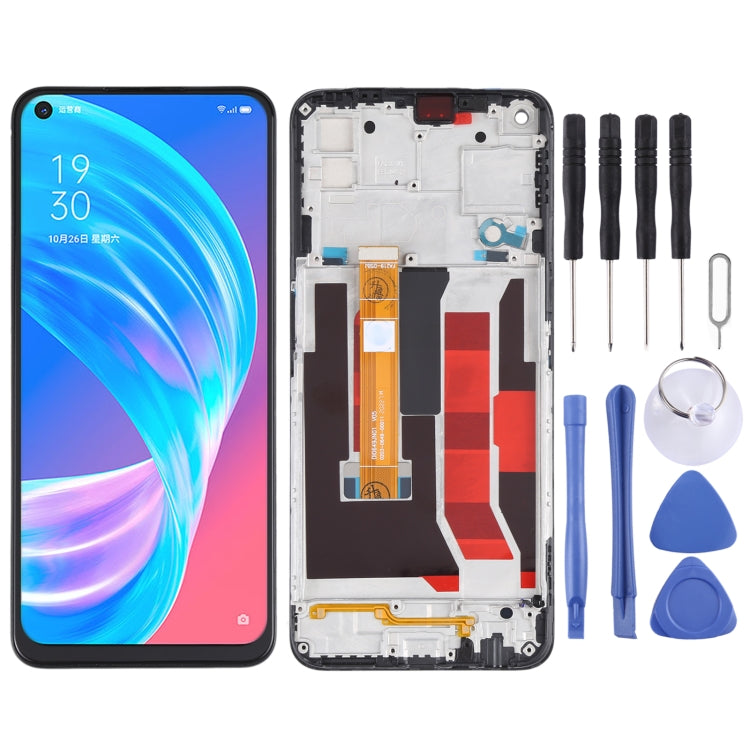 Original LCD Screen and Digitizer Full Assembly With Frame for OPPO A72 5G, For OPPO A72 5G
