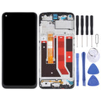 Original LCD Screen and Digitizer Full Assembly With Frame for OPPO A32 PDVM00, For OPPO A32