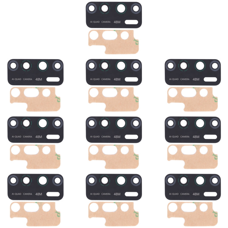 For Infinix Note 7 Lite X656 10pcs Back Camera Lens, For Infinix Note 7 Lite