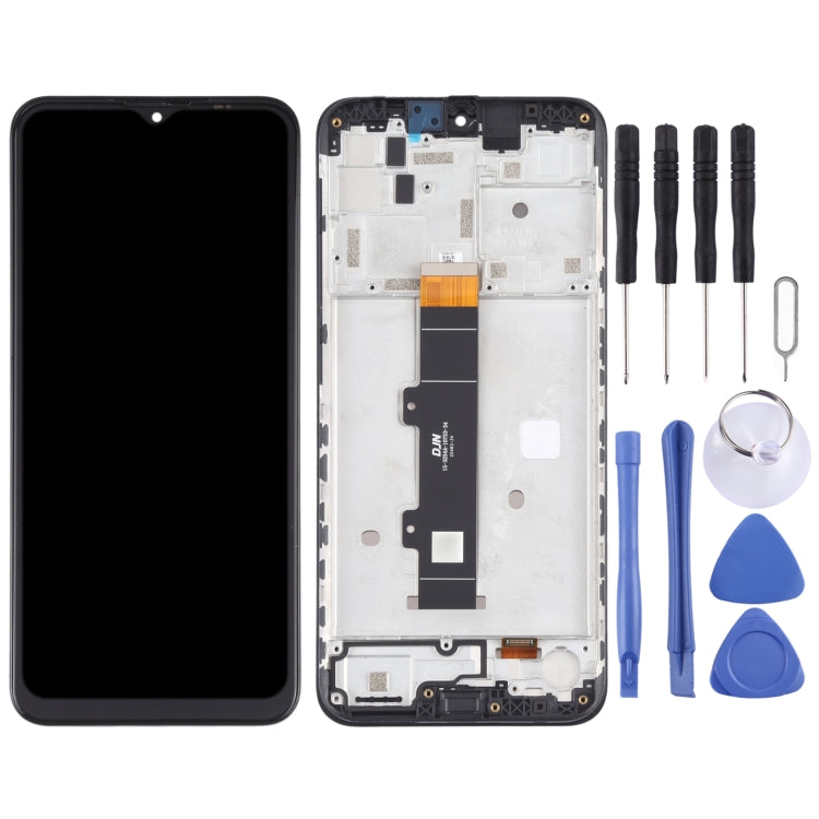 LCD Screen and Digitizer Full Assembly with Frame for Motorola Moto G30 XT2129-1 XT2129-2, For Motorola Moto G30
