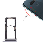 Nano SIM Card Tray + Nano SIM Card Tray / Micro SD Card Tray for LG G8S ThinQ LMG810, LM-G810, LMG810EAW, For LG G8S ThinQ