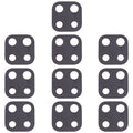 10 PCS Back Camera Lens for ZTE Blade V2020 Vita, For ZTE Blade V2020 Vita