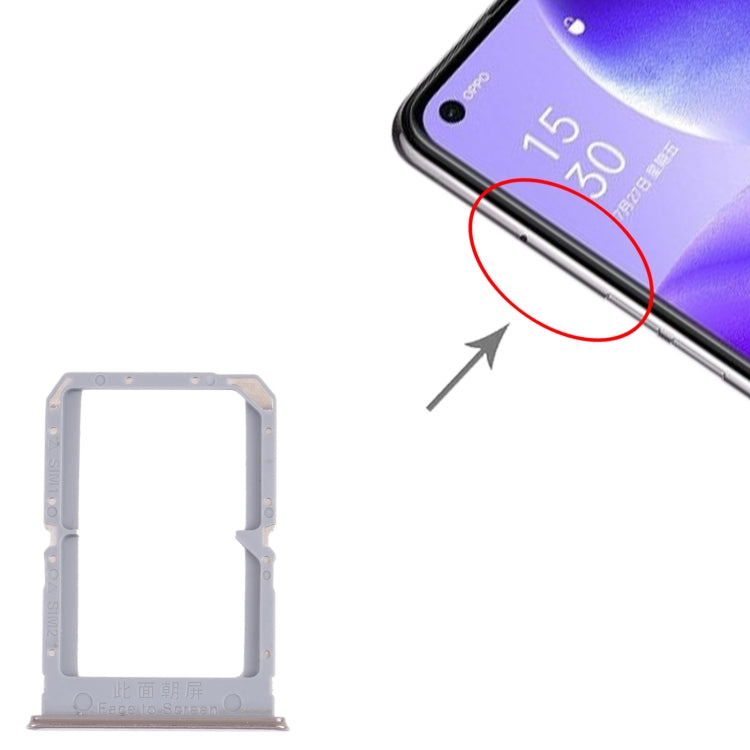 For OPPO Reno5 5G / Find X3 Lite PEGM00 PEGT00 CPH2145  SIM Card Tray + SIM Card Tray, For OPPO Reno5 5G / Find X3 Lite