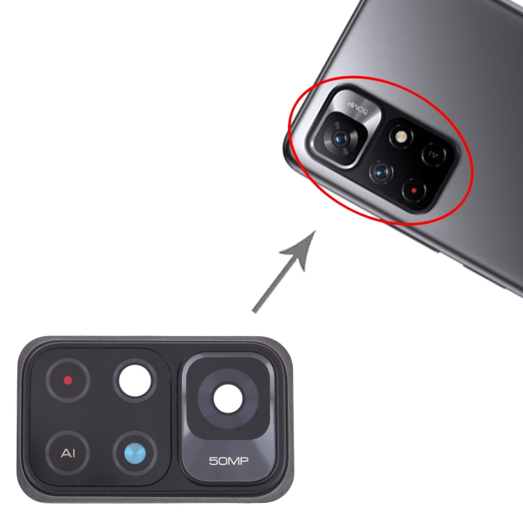 Camera Lens Cover for Xiaomi Redmi Note 11 (China) 21091116AC / Poco M4 Pro 5G 21091116AG, MZB0BGVIN / Redmi Note 11S 5G , For Xiaomi Redmi Note 11 5G