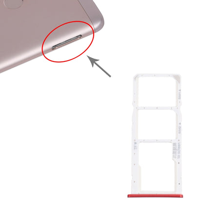 SIM Card Tray + SIM Card Tray + Micro SD Card Tray for Honor 7C, For Honor 7C