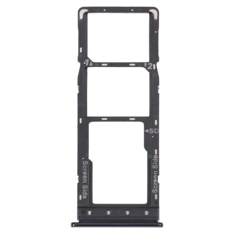 For Tecno Spark 6 KE7 SIM Card Tray + SIM Card Tray + Micro SD Card Tray, For Tecno Spark 6
