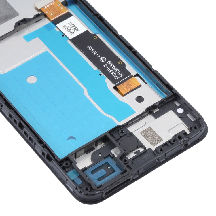 LCD Screen and Digitizer Full Assembly with Frame for TCL 20 R 5G, For TCL 20 R 5G