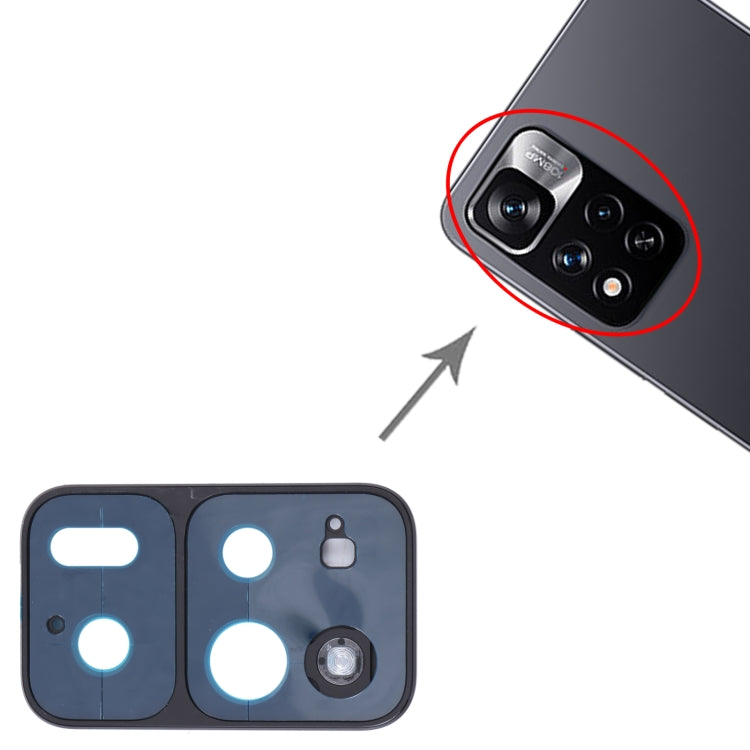 Back Camera Lens Frame for Xiaomi Redmi Note 11 Pro+ 5G 21091116UG 21091116UC, For Xiaomi Redmi Note 11 Pro+ 5G