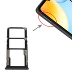 SIM Card Tray + SIM Card Tray + Micro SD Card Tray For Xiaomi Redmi 10C/Redmi 10 India/Poco C40, For Xiaomi Redmi 10C/Redmi 10 India/Poco C40