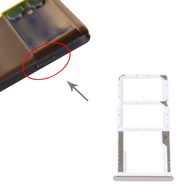 SIM Card Tray + SIM Card Tray + Micro SD Card Tray For Xiaomi Poco M4 5G/Poco M4 5G India/Redmi Note 11R, For Xiaomi Poco M4 5G/Poco M4 5G