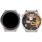 Original Sapphire Material LCD Screen for Huawei Watch GT 3 Pro 46mm Digitizer Full Assembly With Frame, For Huawei Watch GT 3 Pro 46mm(Silver)
