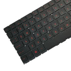 For HP Omen 15-EK 15-EK0019NR 15-EN 15-EN0013DX TPN-Q236 Laptop Keyboard, For HP Omen 15-EK (Red), For HP Omen 15-EK(White)