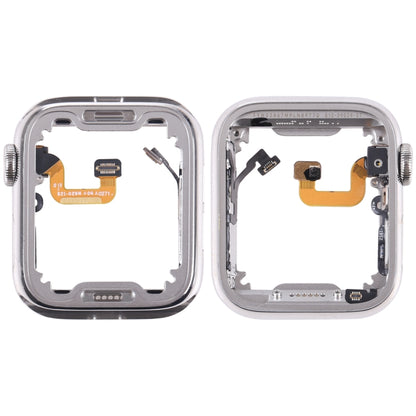 For Apple Watch Series 6 40mm Stainless Steel Middle Frame Bezel Plate with Loudspeaker / Power / Rotating Shaft Flex Cable, Series 6 40mm