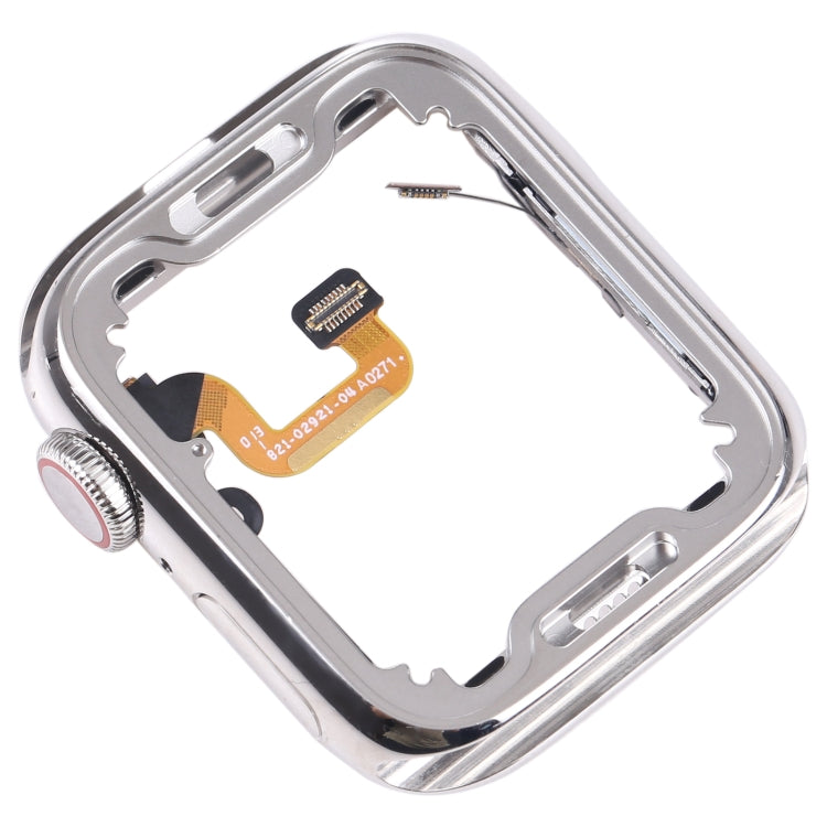 For Apple Watch Series 6 40mm Stainless Steel Middle Frame Bezel Plate with Loudspeaker / Power / Rotating Shaft Flex Cable, Series 6 40mm