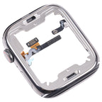 For Apple Watch Series 7 45mm Stainless Steel Middle Frame Bezel Plate with Loudspeaker / Power / Rotating Shaft Flex Cable, Series 7 45mm