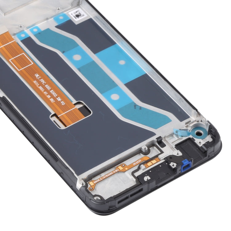 Original LCD Screen and Digitizer Full Assembly With Frame for OPPO Realme C15 RMX2180(Qualcomm Version), For OPPO Realme C15 (Qualcomm)
