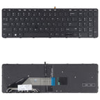 For HP Probook 650 G2 G3 655 G3 450 G3 841137-001 US Version Keyboard with Backlight and Pointing, For HP Probook 650 G2