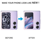 Original LCD Secondary Screen for OPPO Find N2 Flip With Digitizer Full Assembly, For OPPO Find N2 Flip(Secondary Screen), For OPPO Find N2 Flip (Black), For OPPO Find N2 Flip (Purple)