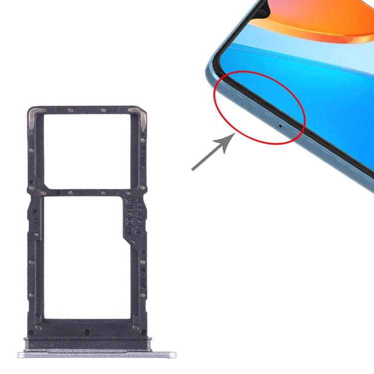 For Honor X6 SIM + SIM / Micro SD Card Tray, For Honor X6