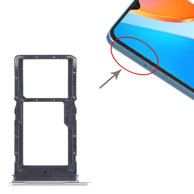 For Honor X6 SIM + SIM / Micro SD Card Tray, For Honor X6