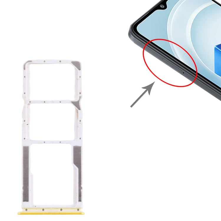 For Xiaomi Poco M5 4G SIM Card Tray + SIM Card Tray + Micro SD Card Tray, For Xiaomi Poco M5 4G
