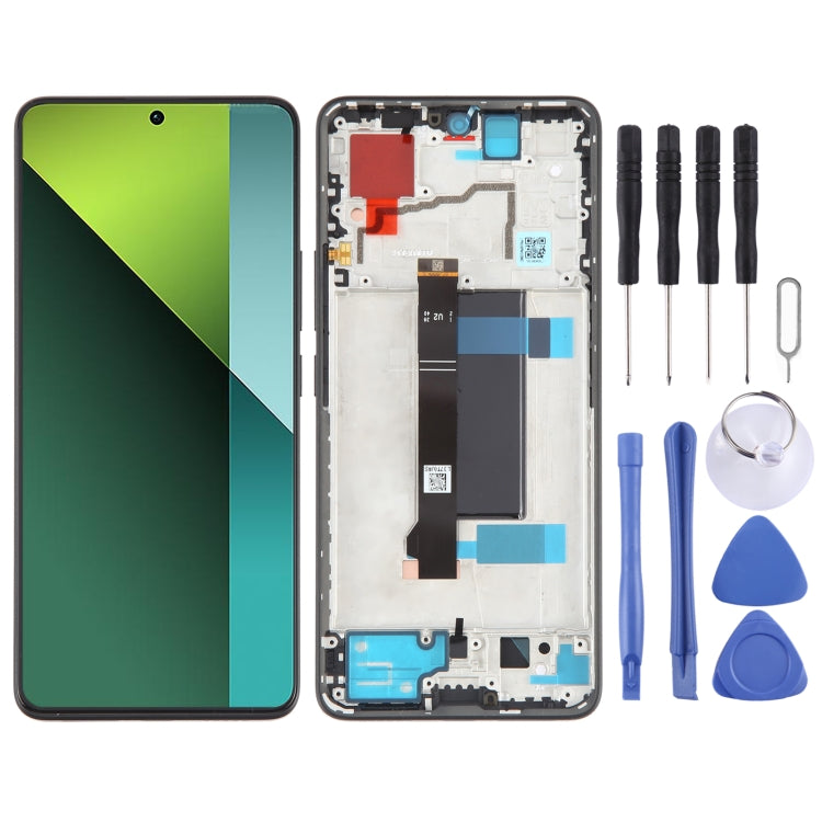 For Xiaomi Redmi Note 13 Pro 5G Original AMOLED Material LCD Screen Digitizer Full Assembly with Frame, For Xiaomi Redmi Note 13 Pro 5G(Original)
