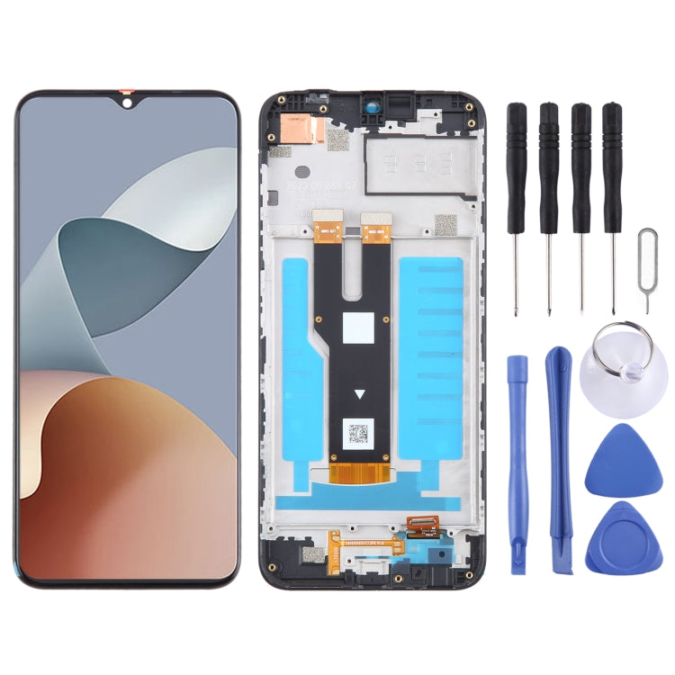 For ZTE Blade V50 Smart 7060 LCD Screen Digitizer Full Assembly with Frame, For ZTE Blade V50 Smart 4G