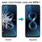 For Asus Zenfone 8 8Z ZS590KS I006D Front Screen Outer Glass Lens with OCA Optically Clear Adhesive, For Asus Zenfone 8 8Z