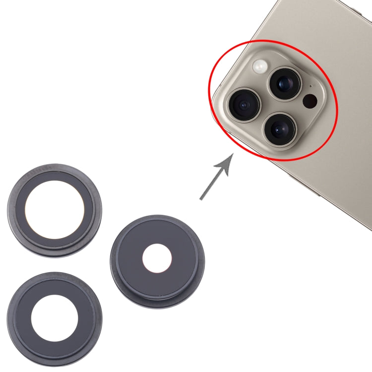For iPhone 16 Pro 3pcs/Set Original Camera Lens Cover, For iPhone 16 Pro(Original)