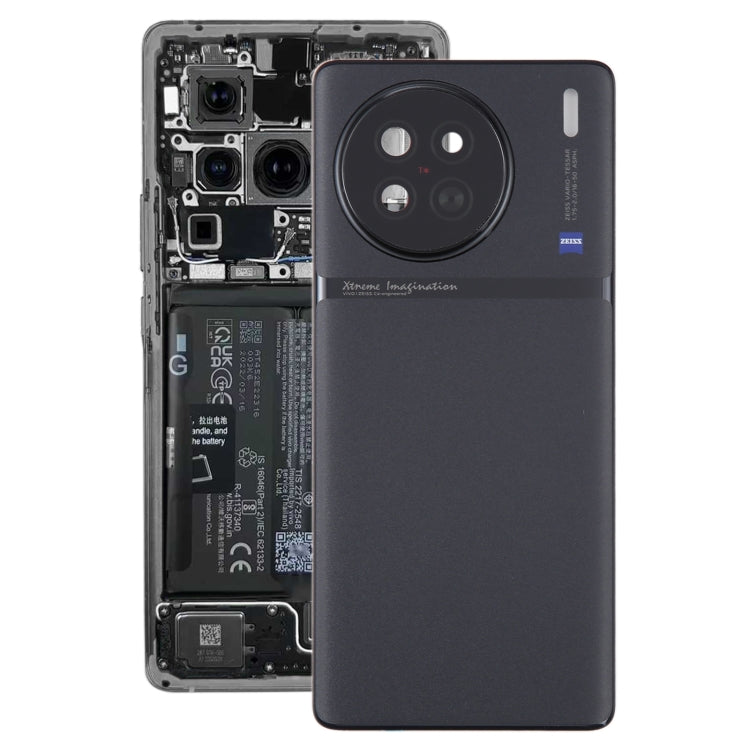 For vivo X90 Battery Back Cover with Camera Lens Cover, For vivo X90(with Camera Lens)